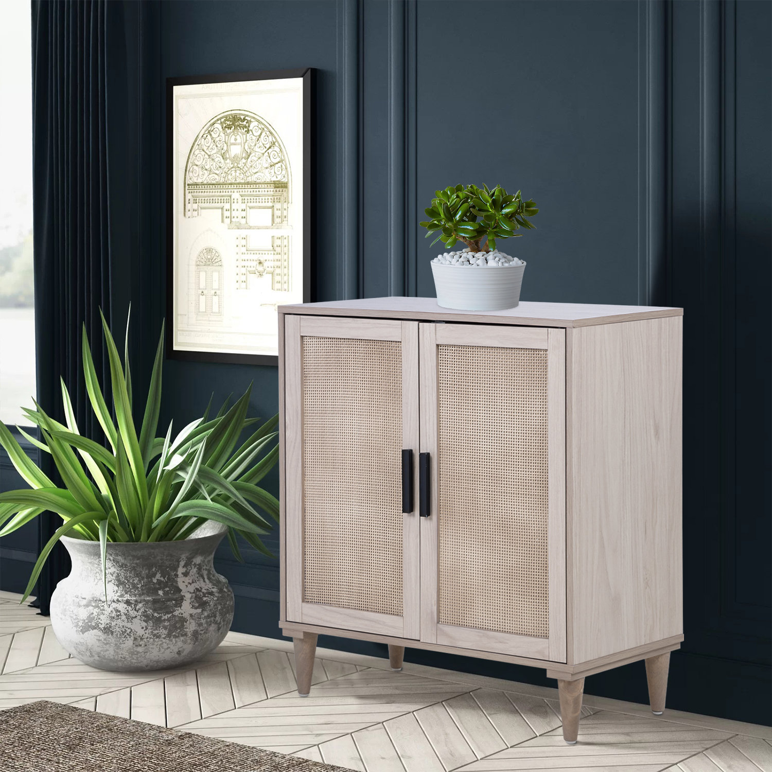 Bay Isle Home Annebelle Solid Wood Door Accent Cabinet Wayfair